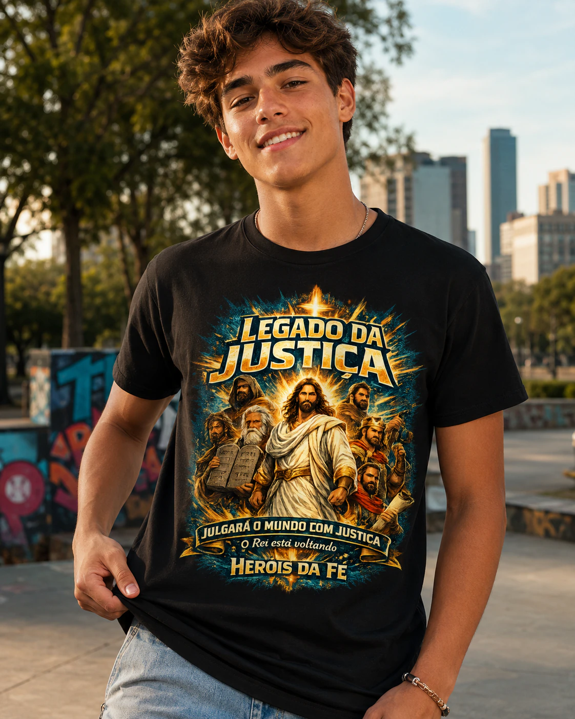 Camiseta Legado da Justiça da Scientia Divina