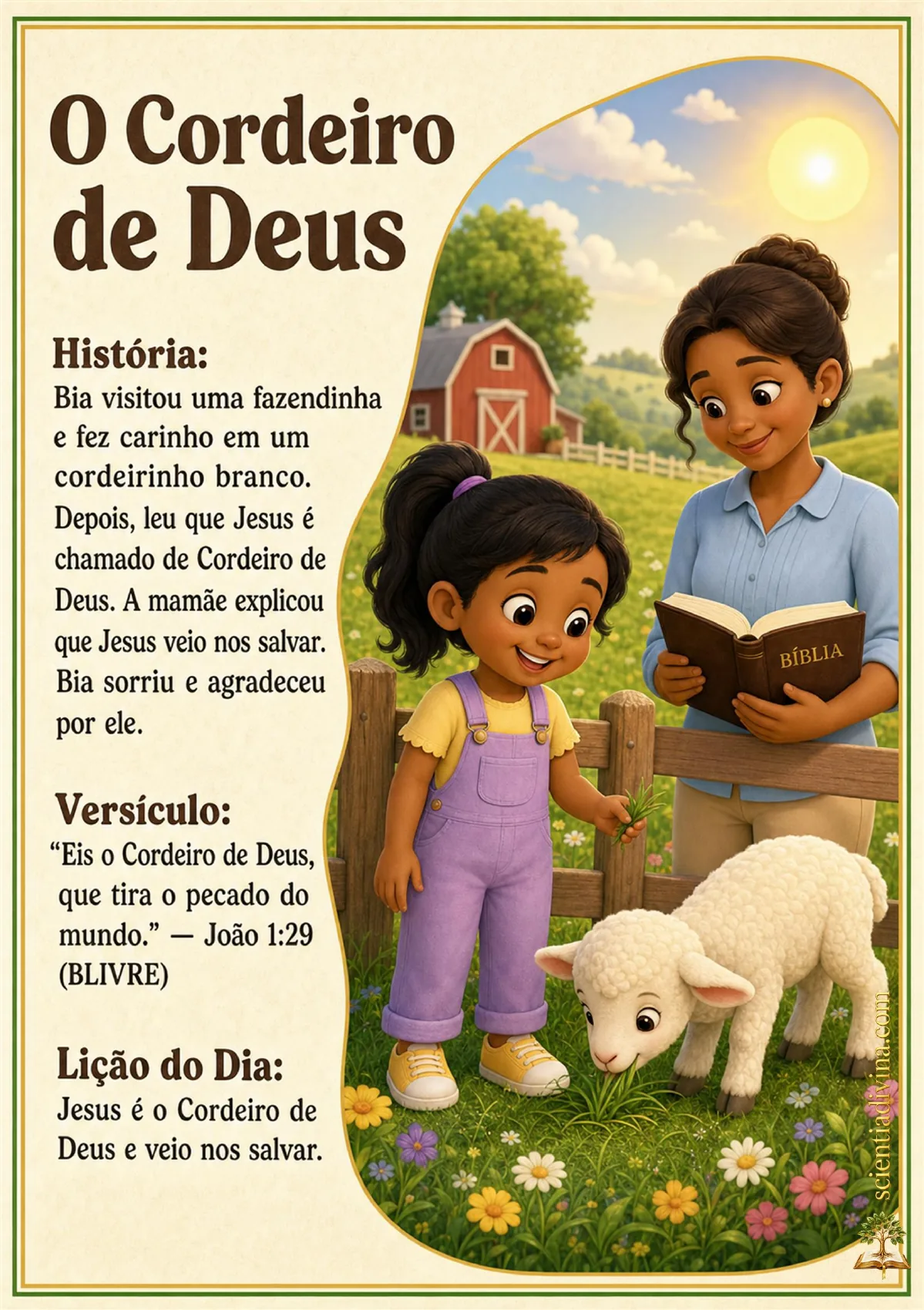 História 5 da amostra de Caminhos de Amor com Jesus