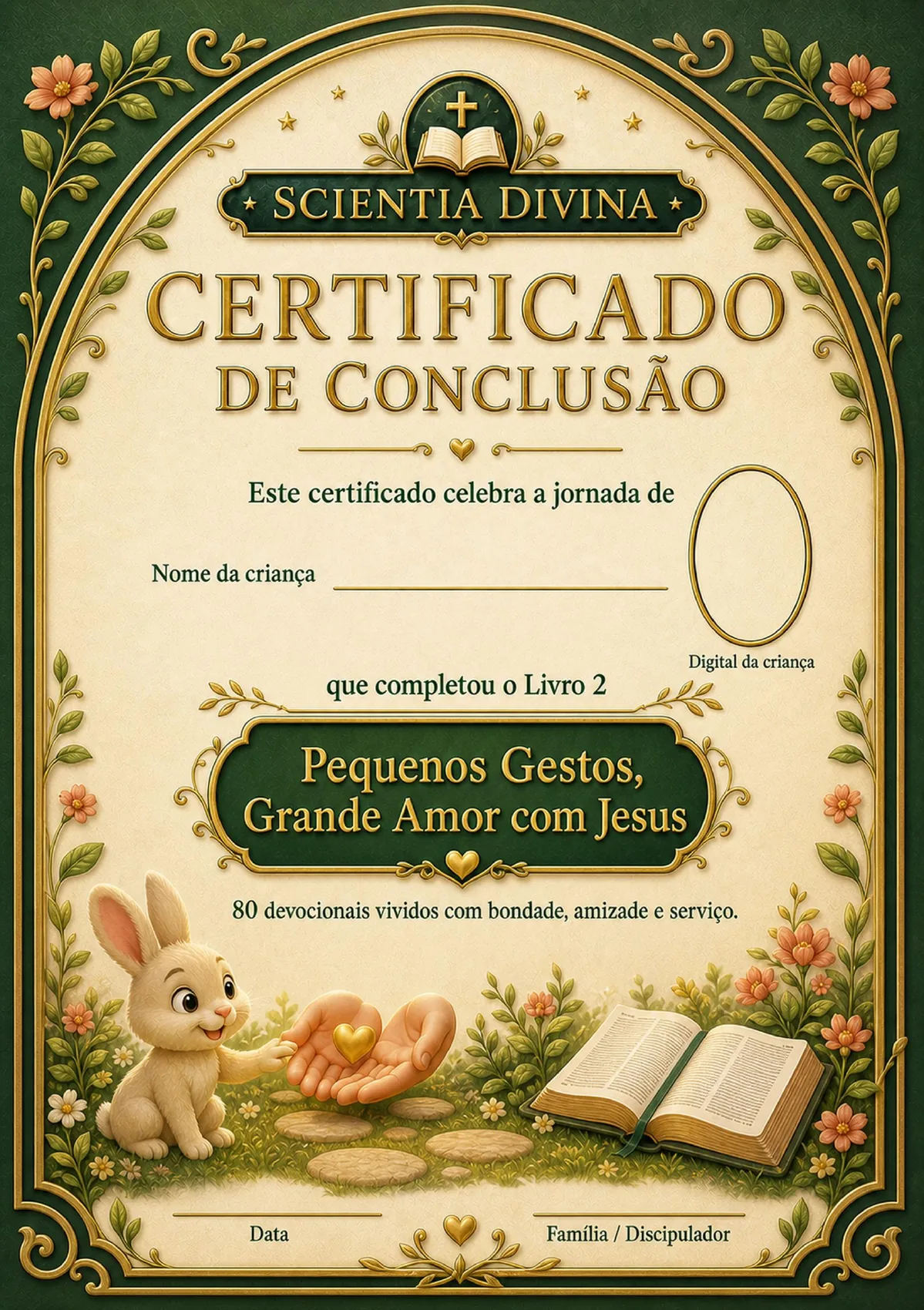 Certificado de conclusão do Livro 02